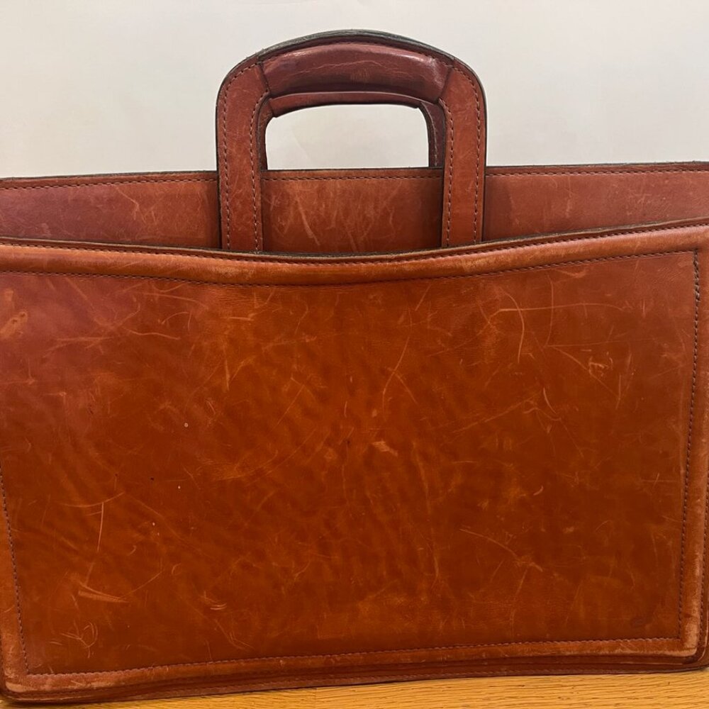 Classic Leather Laptop Brief Bag